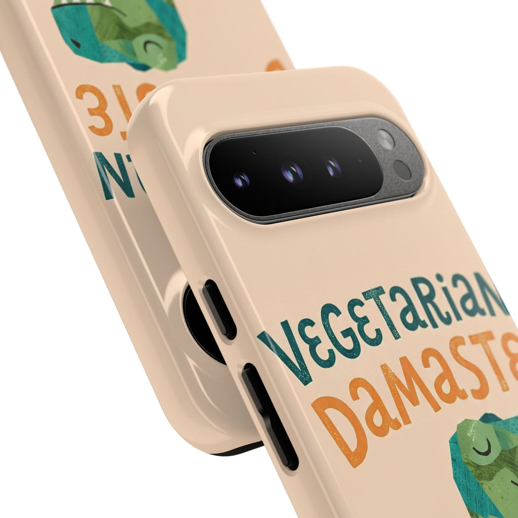 Cute Dinosaur Tough Google Pixel Phone Case | Whimsical Meditating Dino Cover