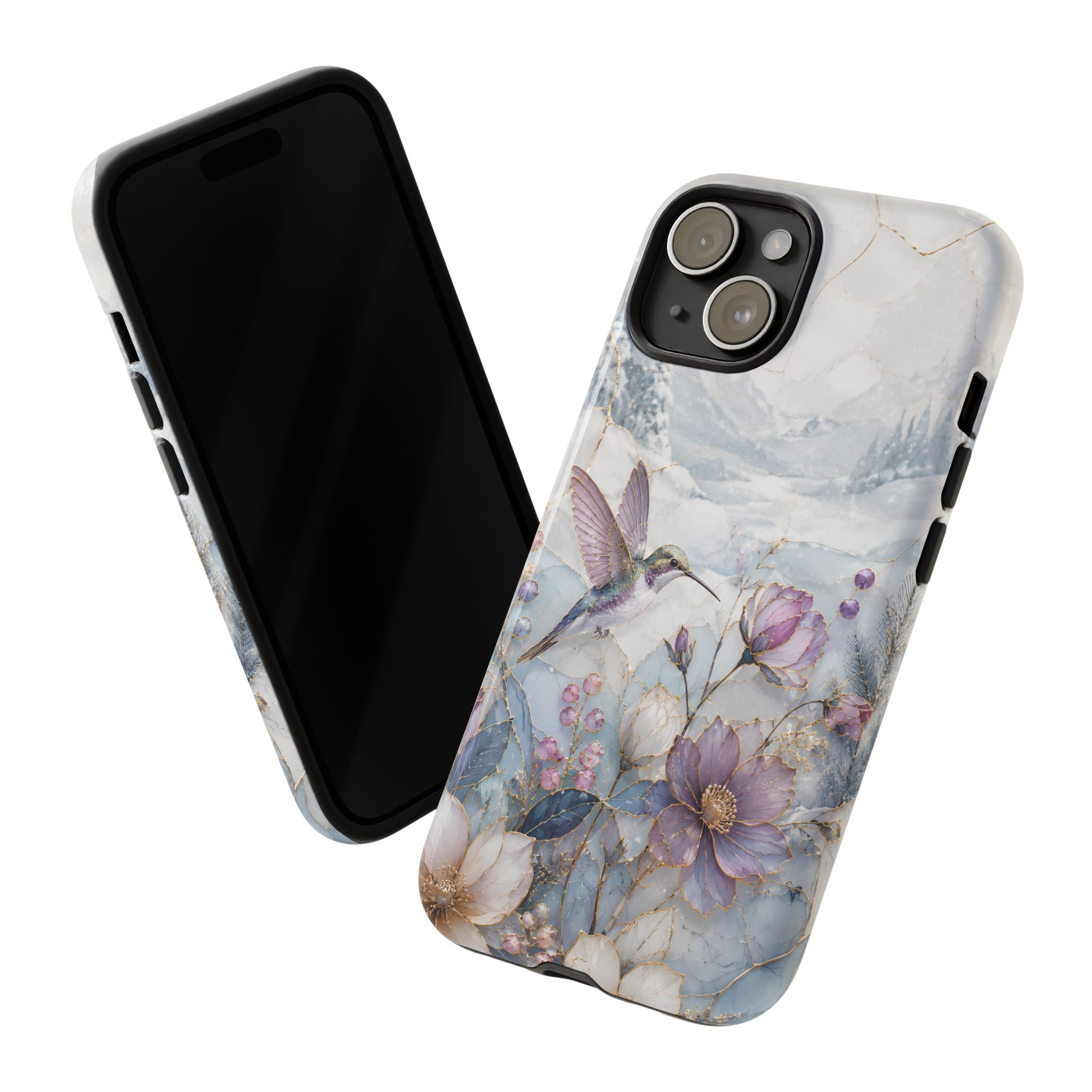 Hummingbird iPhone Case | Vintage Floral iPhone Case