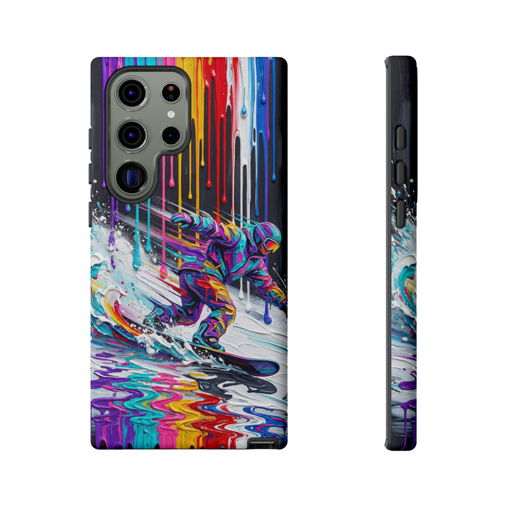 Colourful Snowboarder Art  Samsung Galaxy Phone Case