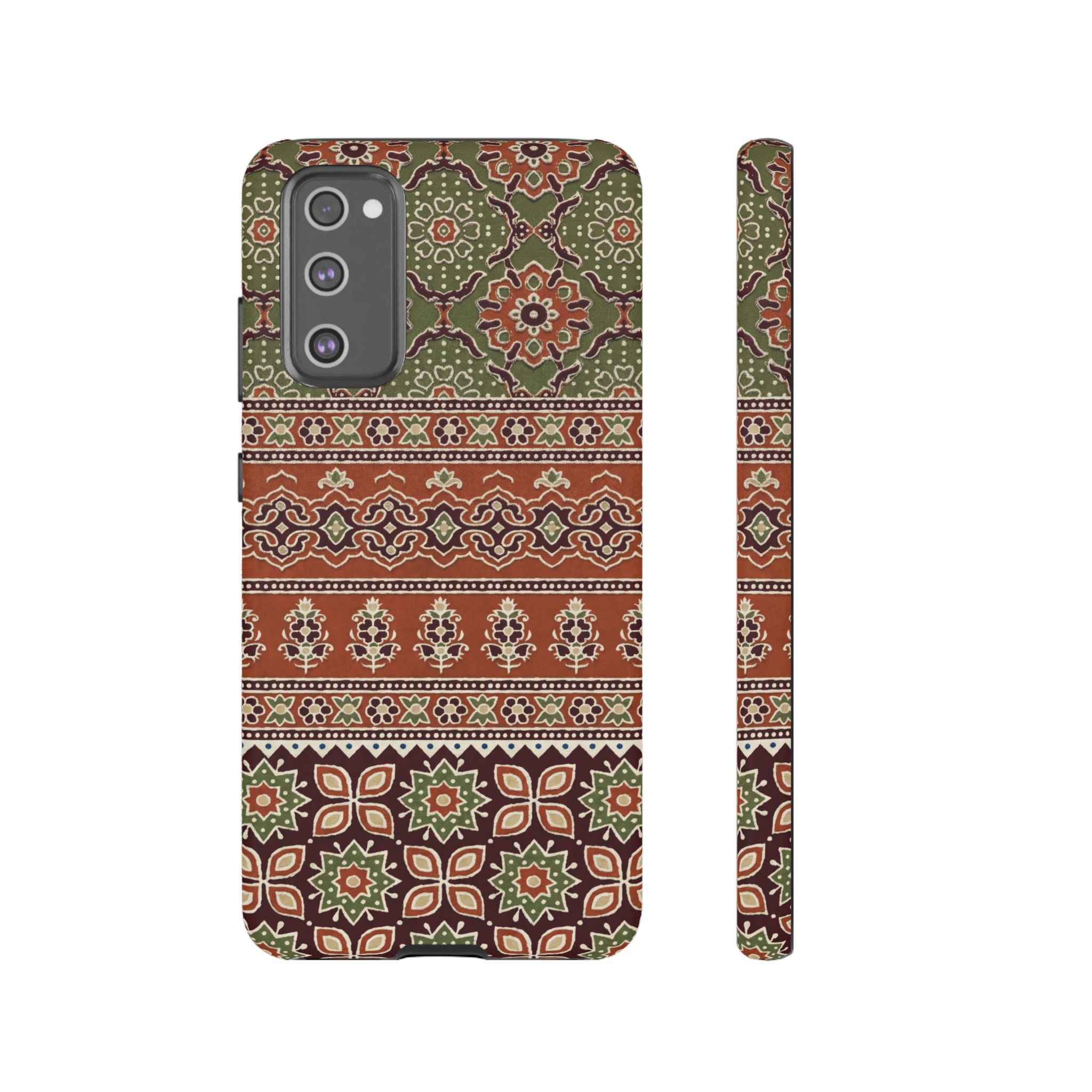 Batik Floral Protective Samsung Galaxy Case
