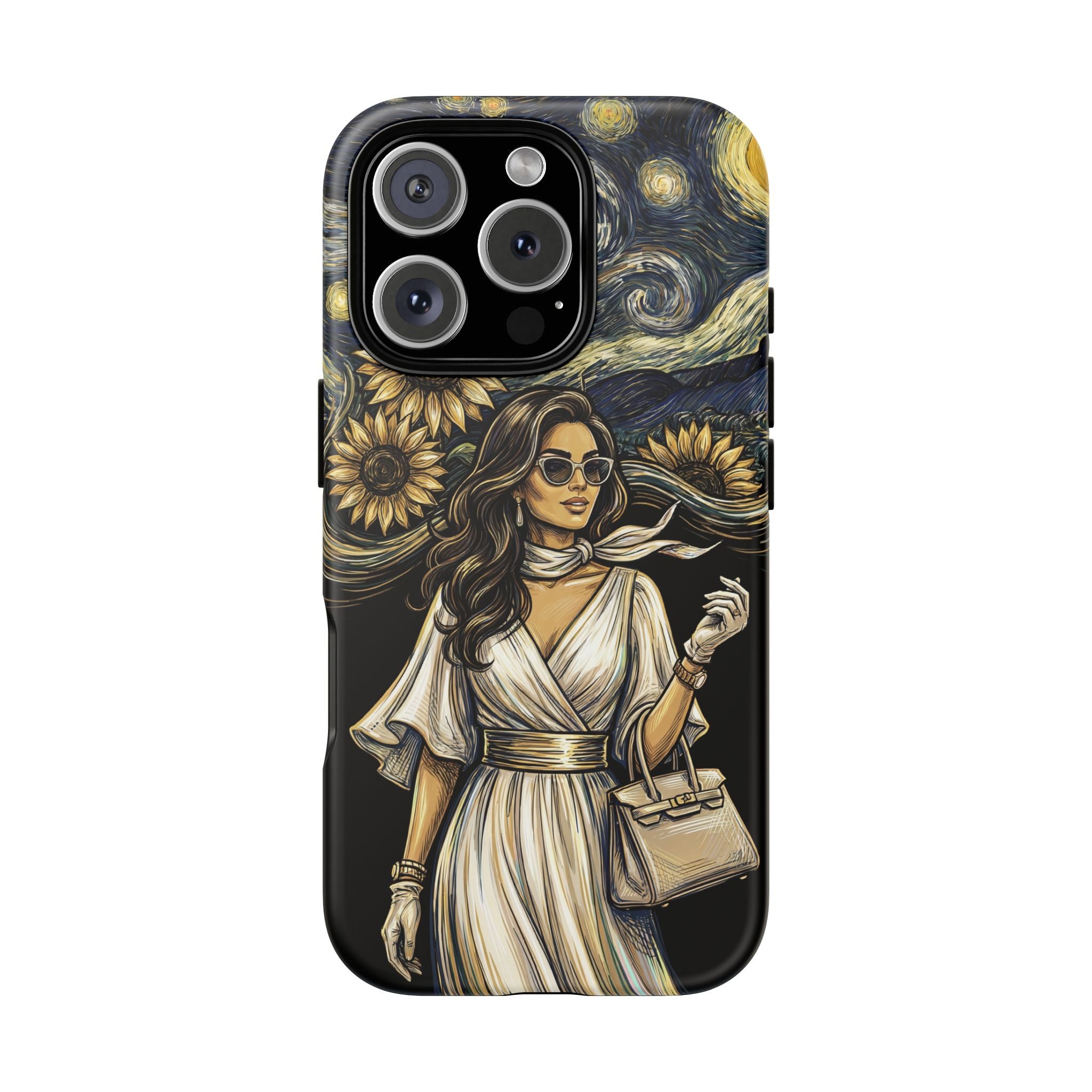Van Gogh Night Sunflowers iPhone Case | Chic Woman Art