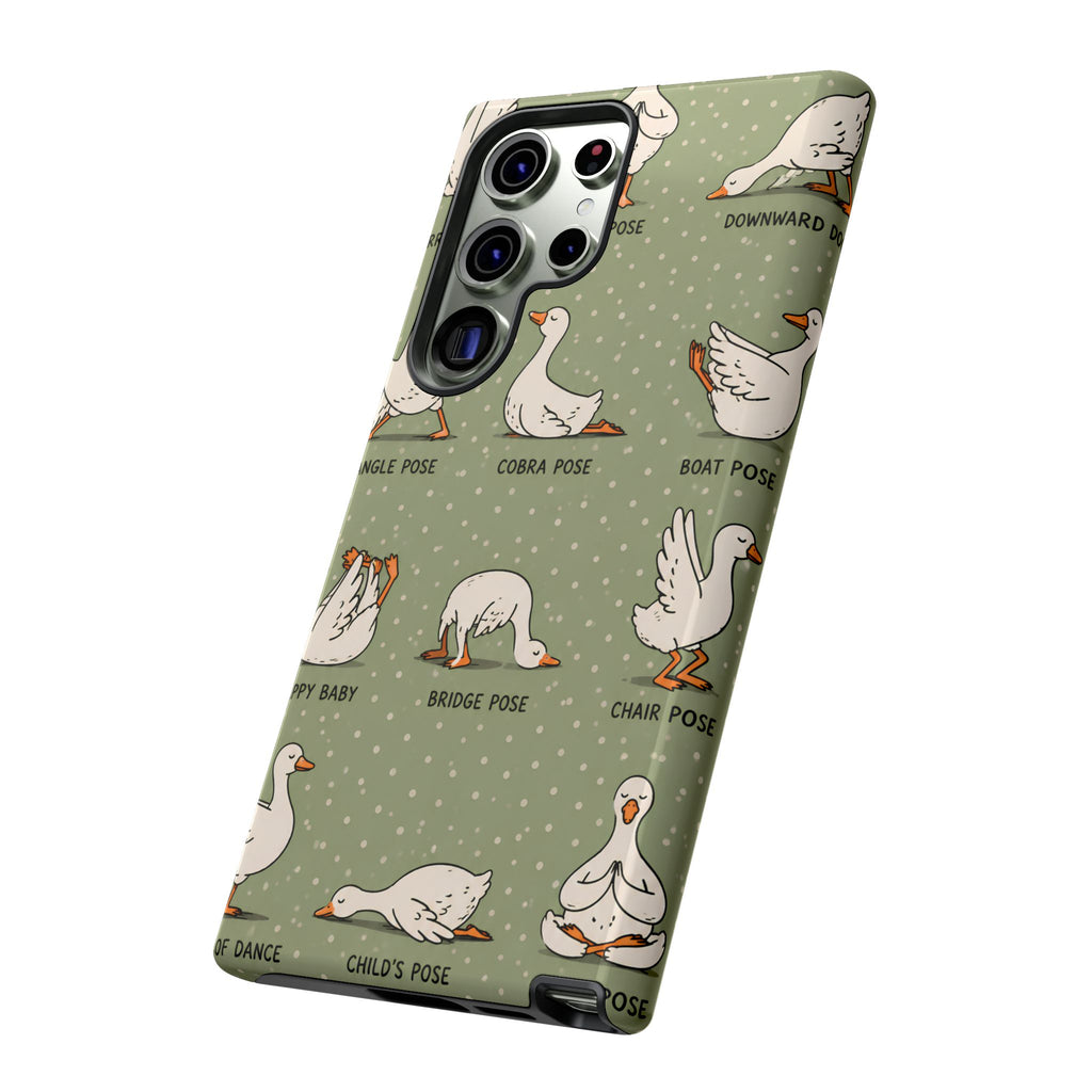 Yoga Goose Samsung Galaxy Phone Case | Funny Goose Yoga Cover