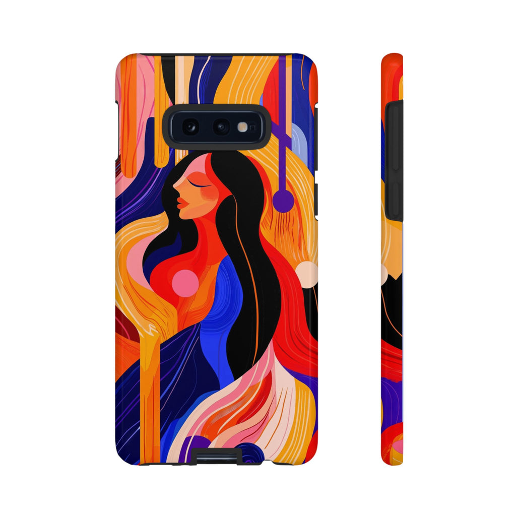 Abstract Colourful Woman Samsung Galaxy Tough Case | Vibrant Artistic