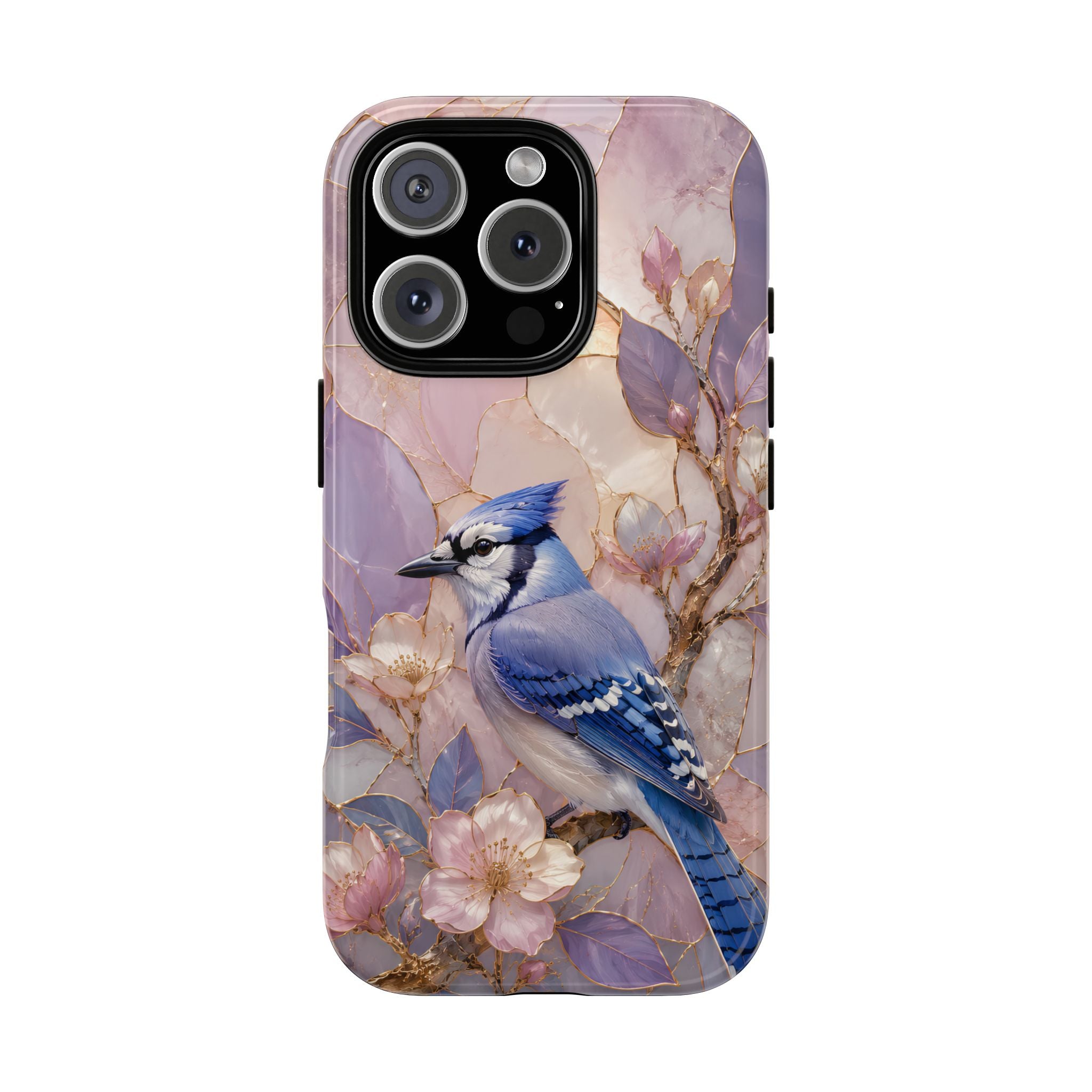 Blue Jay iPhone Case | Bird Floral iPhone Case