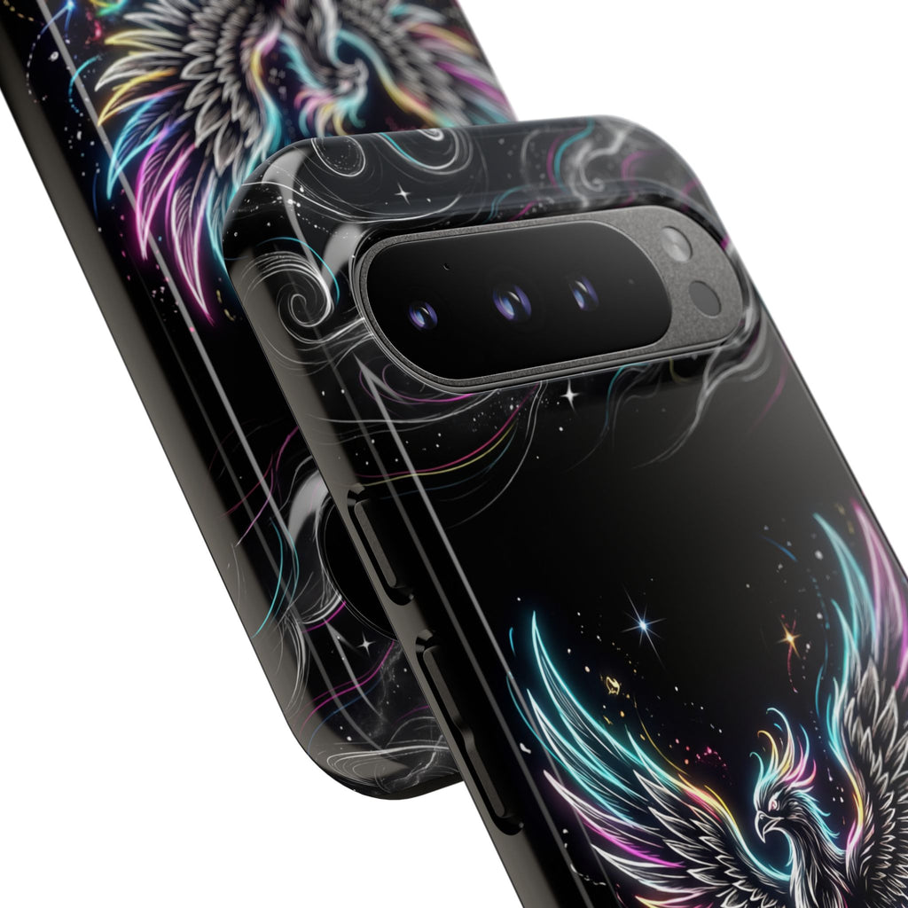 Colorful Neon Phoenix Tough Google Pixel Phone Case