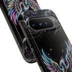 Colorful Neon Phoenix Tough Google Pixel Phone Case