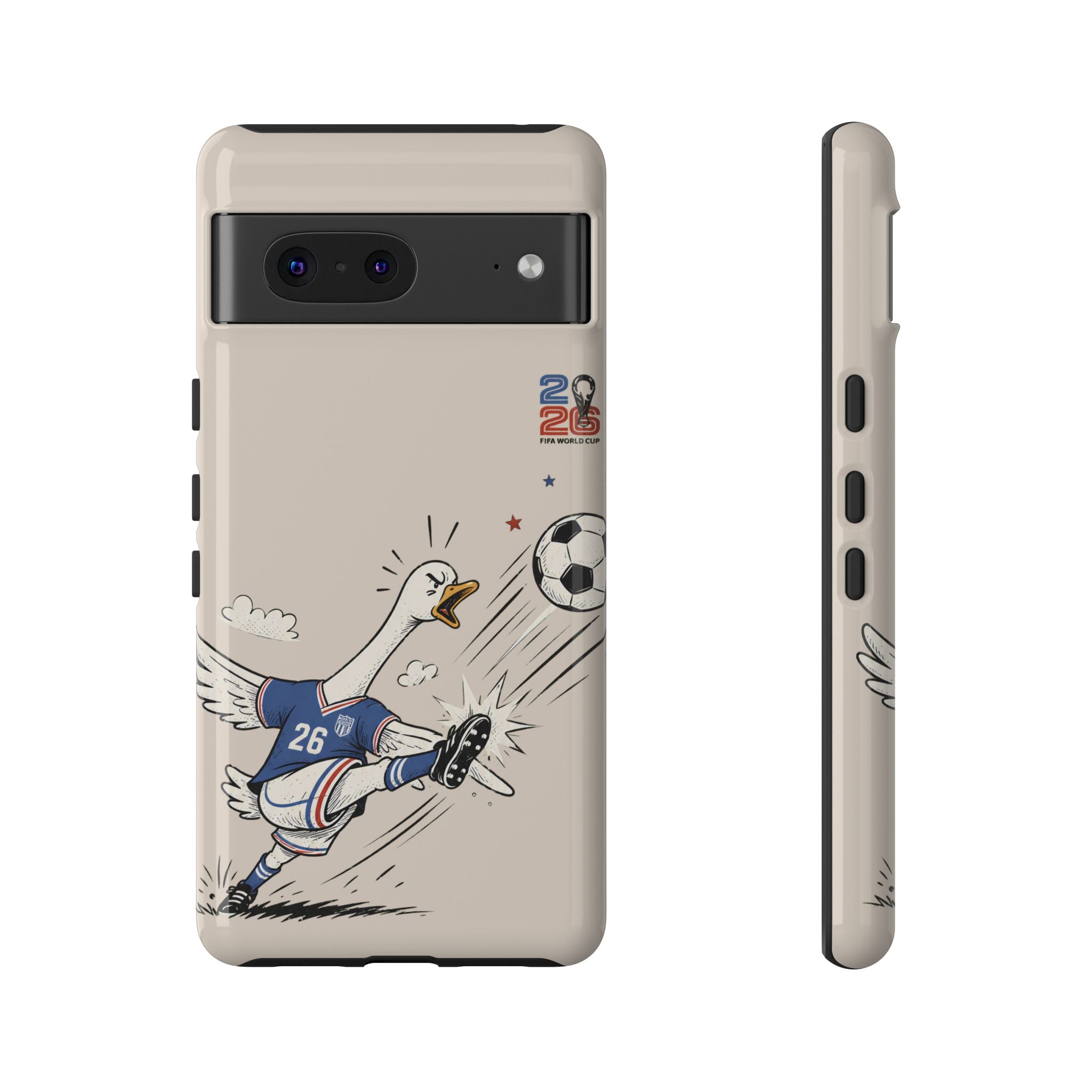 Soccer Goose Google Pixel Phone Case | Funny Sports Bird Cover