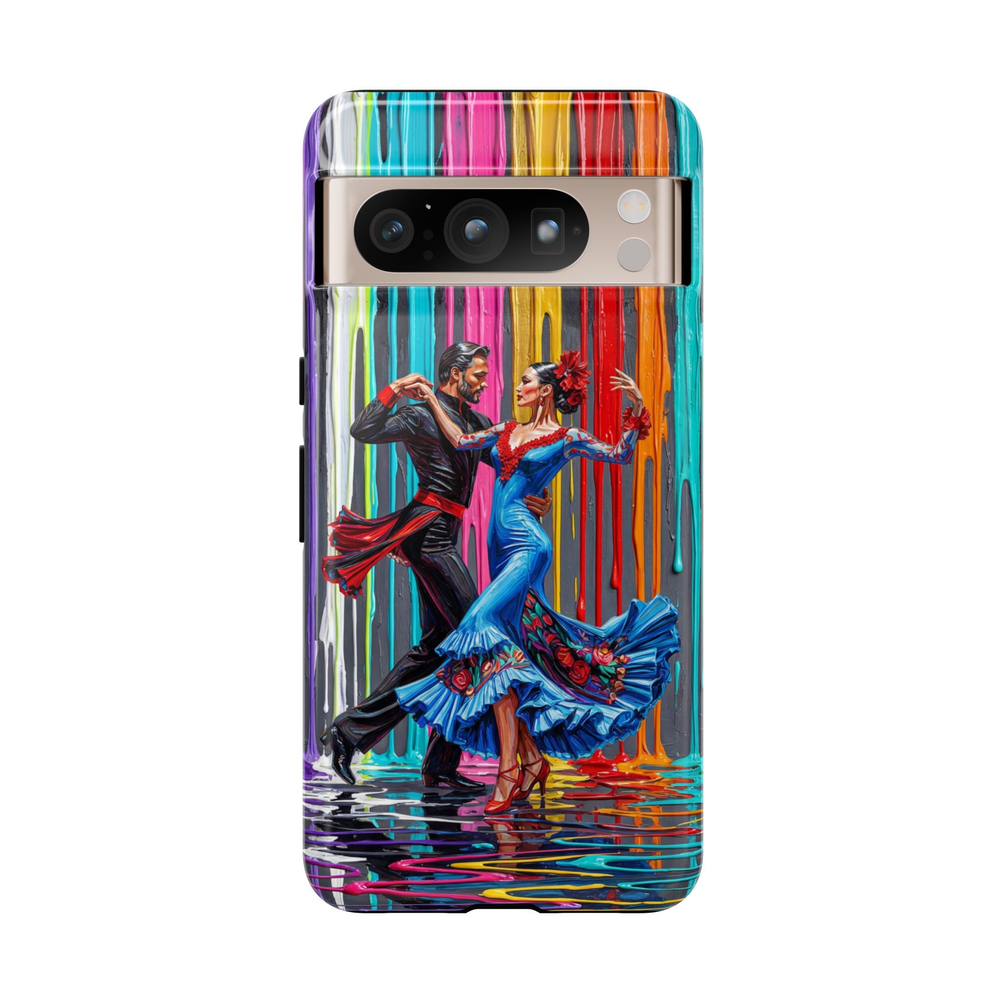Colorful Tango Google Pixel Phone Case | Vibrant Dancing Couple Art Protection