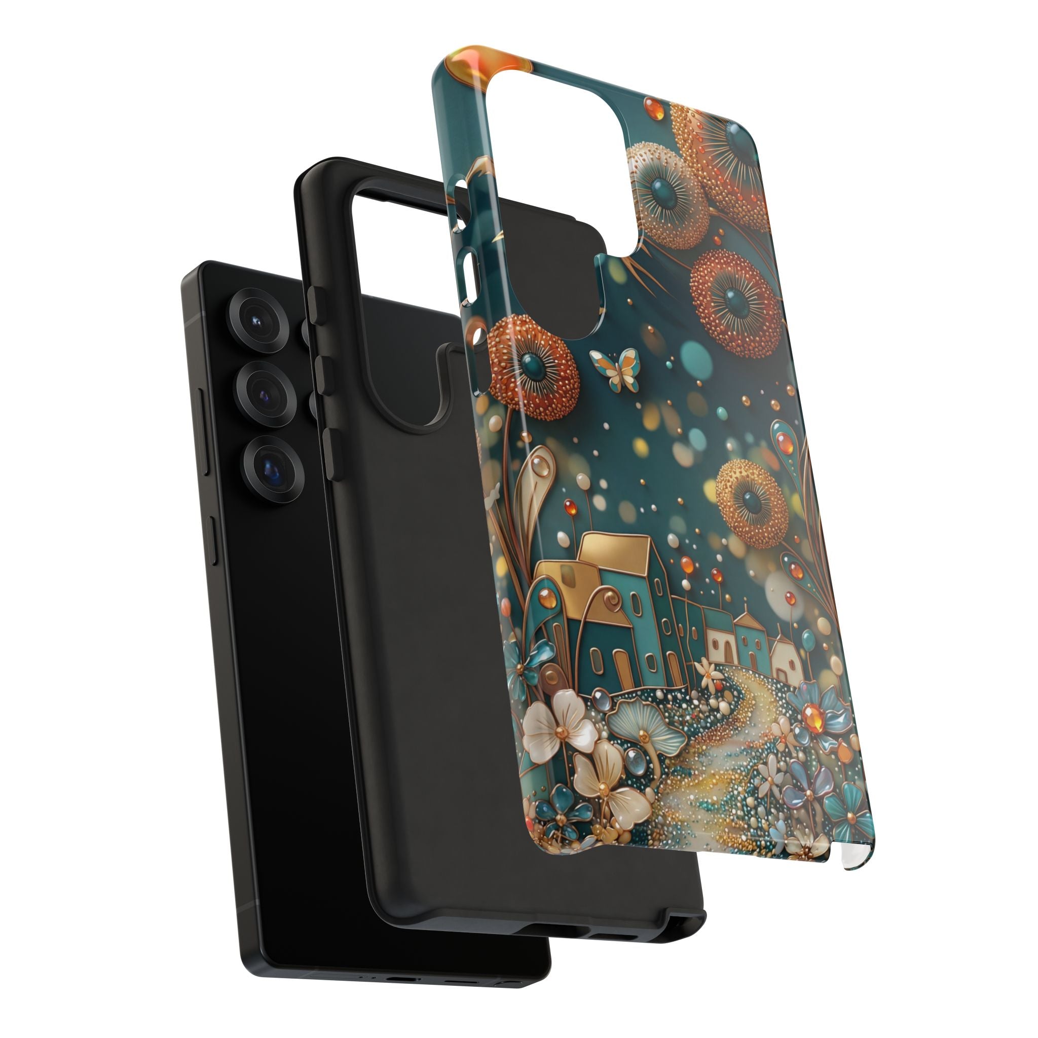 Whimsical Night Village Samsung Galaxy Case