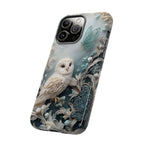 Barn Owl & Butterflies Tough iPhone Case