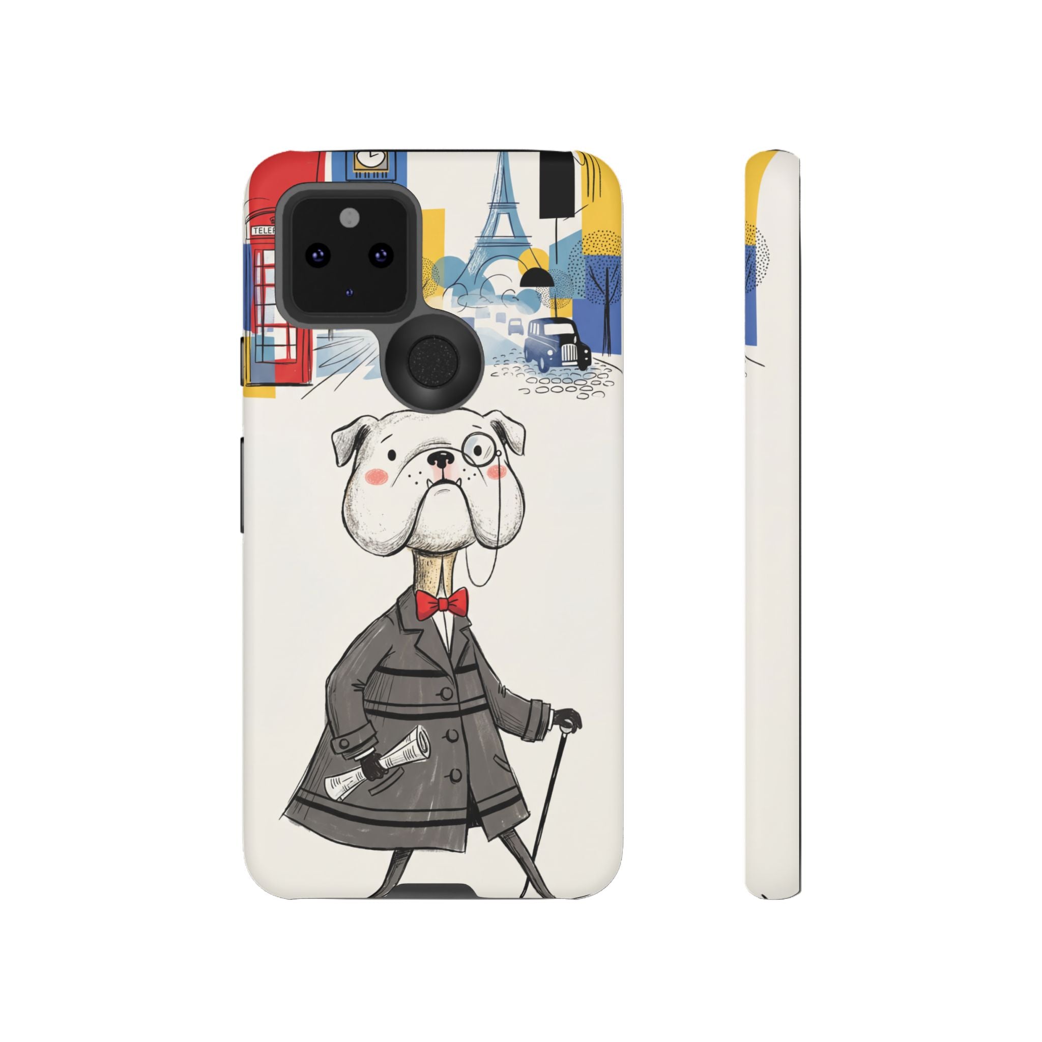 Vintage Dapper Gentleman Bulldog Google Pixel Phone Case