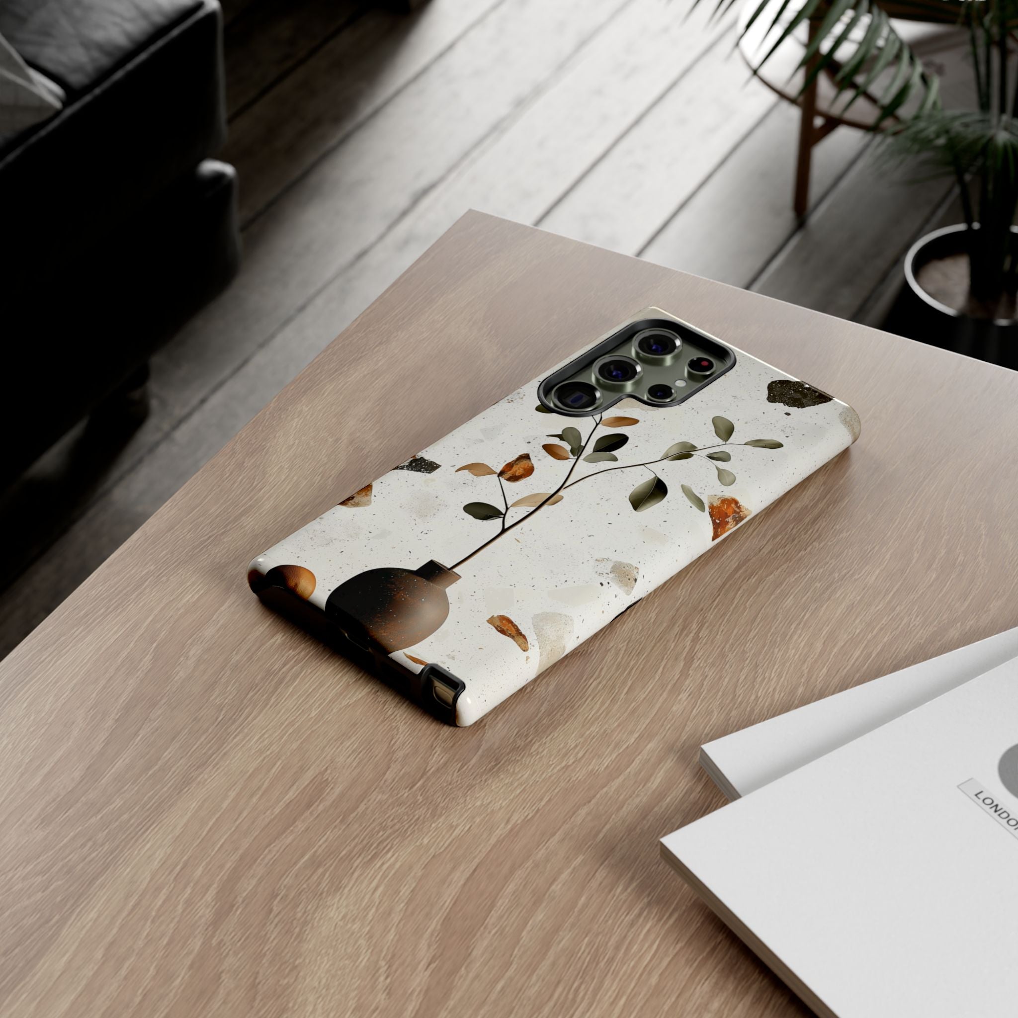 Floral Terrazzo Samsung Galaxy Case | Minimal Vase Botanical