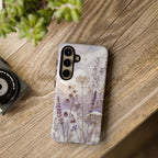Stained Glass Wildflower Samsung Galaxy Phone Case | Floral Meadow Phone Case