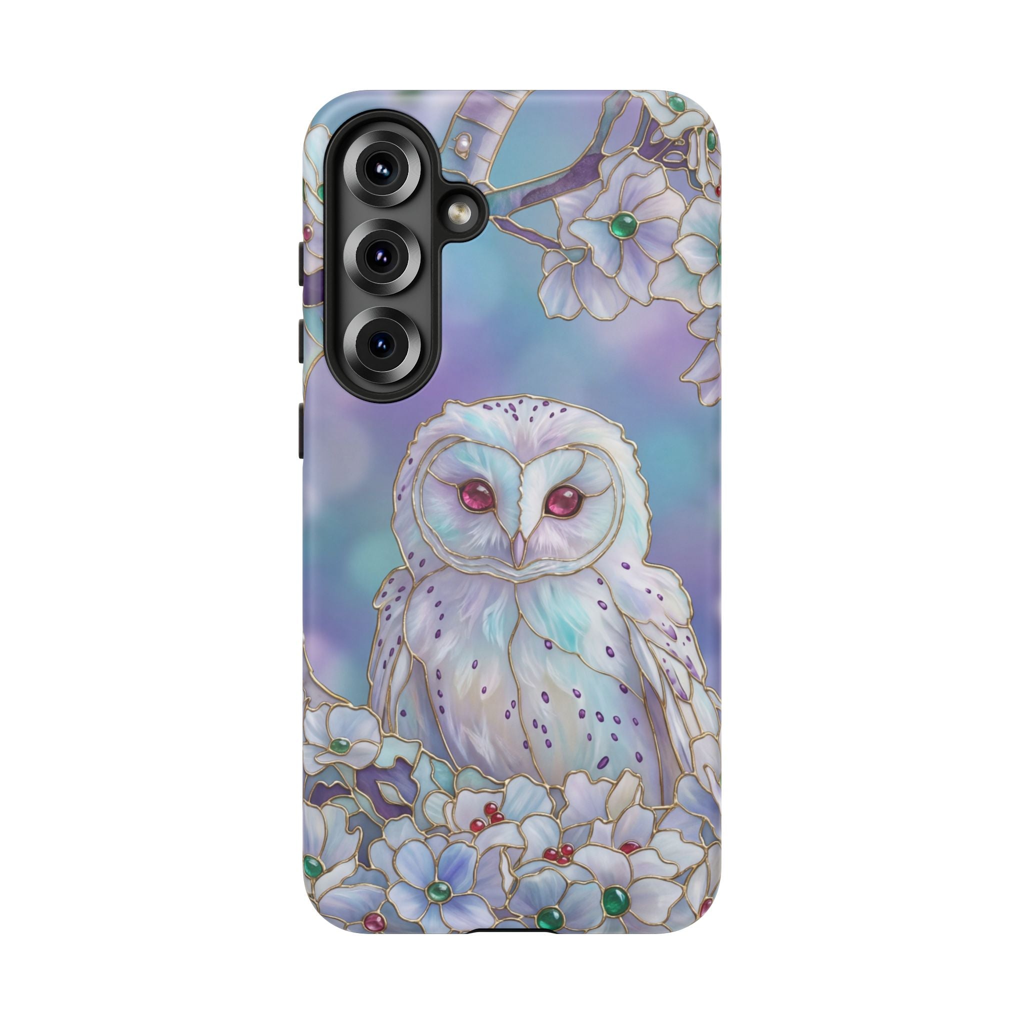 Floral Pastel Mystic Barn Owl Samsung Galaxy Case
