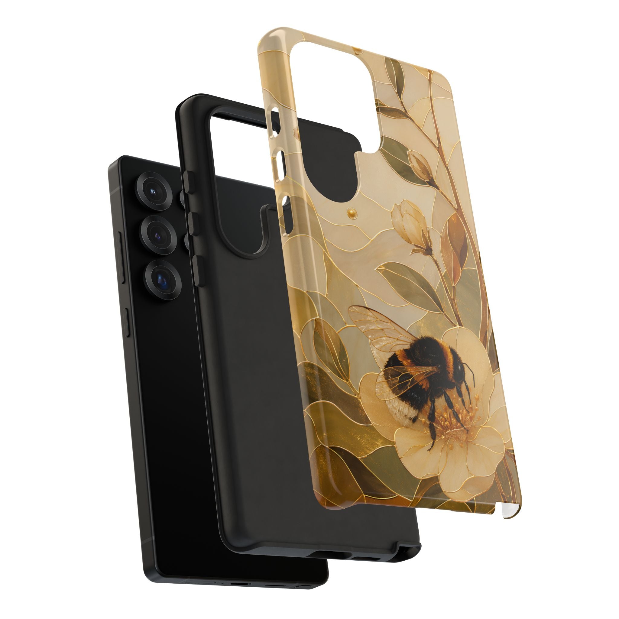 Bumblebee Samsung Galaxy Phone Case | Bee Floral Phone Case