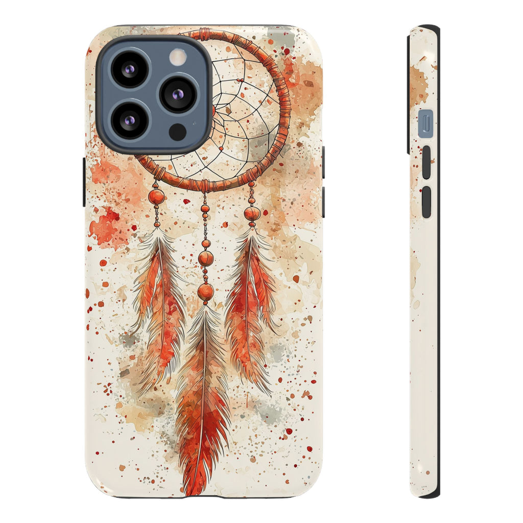 Dreamcatcher Tough iPhone Case | Watercolour Feather