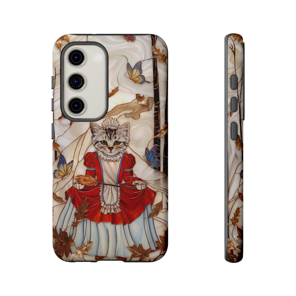 Custodia per Samsung Galaxy con motivo principessa gatto vintage
