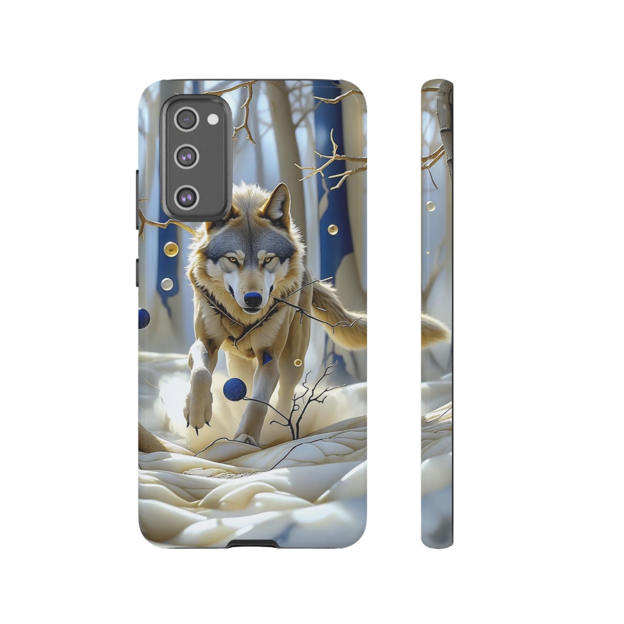 Wolf in Snow Samsung Galaxy Case — Rugged Wildlife