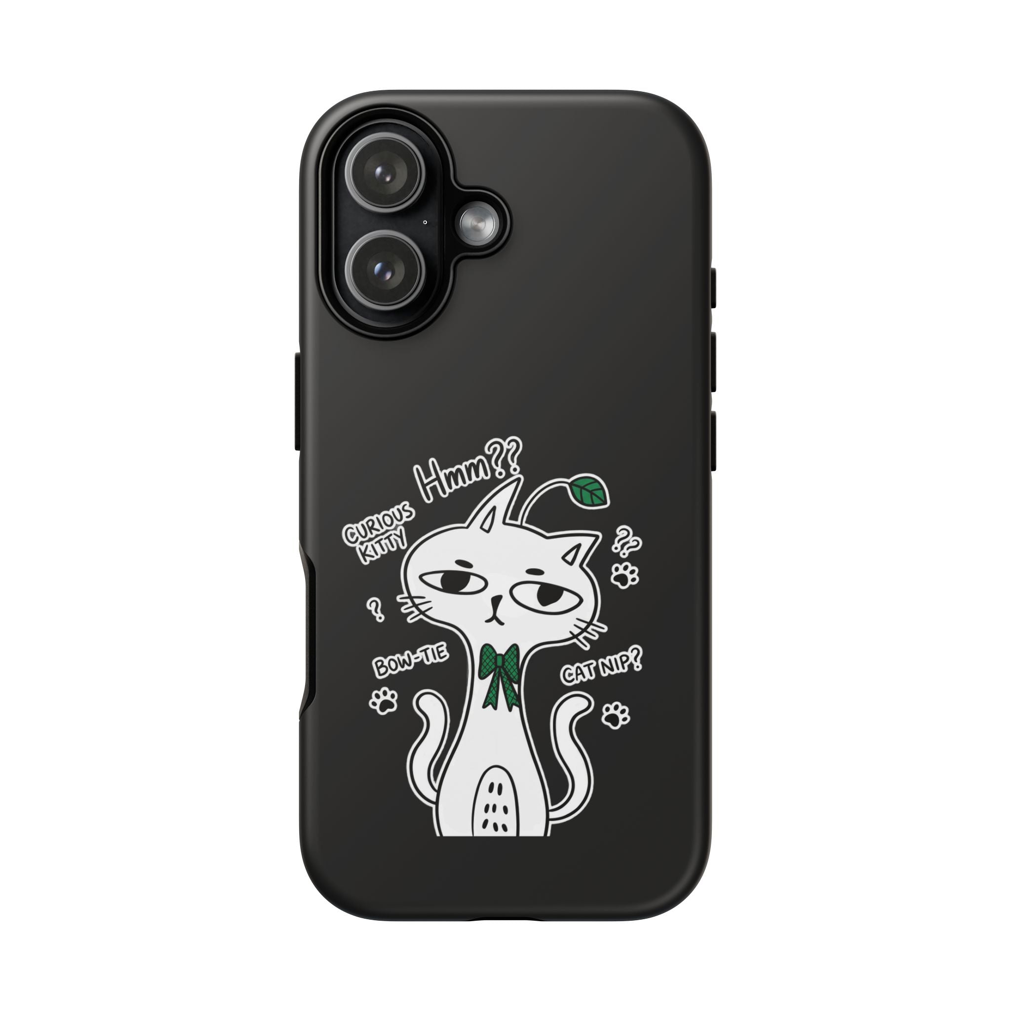 Cover per telefono Gatto Carino Confuso — Custodia protettiva con grafica "Hmm??"