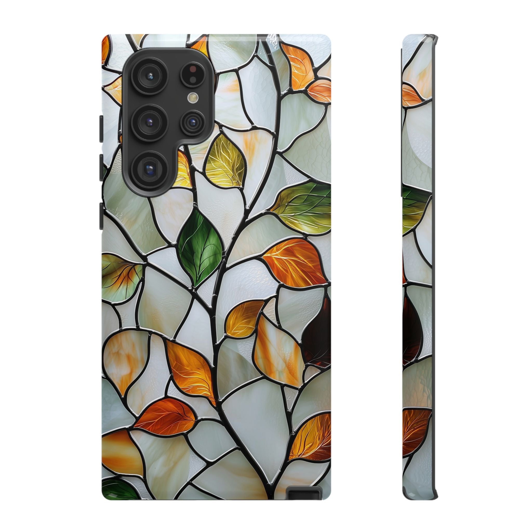 Stained Glass Autumn Leaves Mosaic Samsung Galaxy S Case