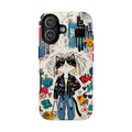Punk City Cat Graffiti Design iPhone Case