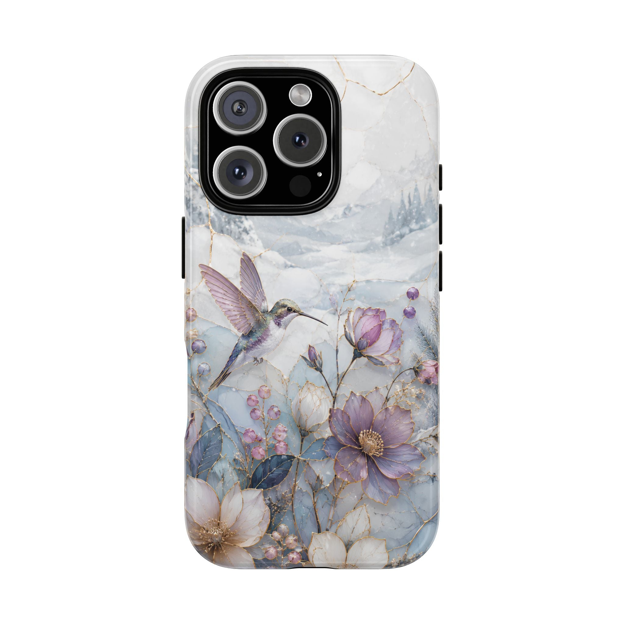 Hummingbird iPhone Case | Vintage Floral iPhone Case