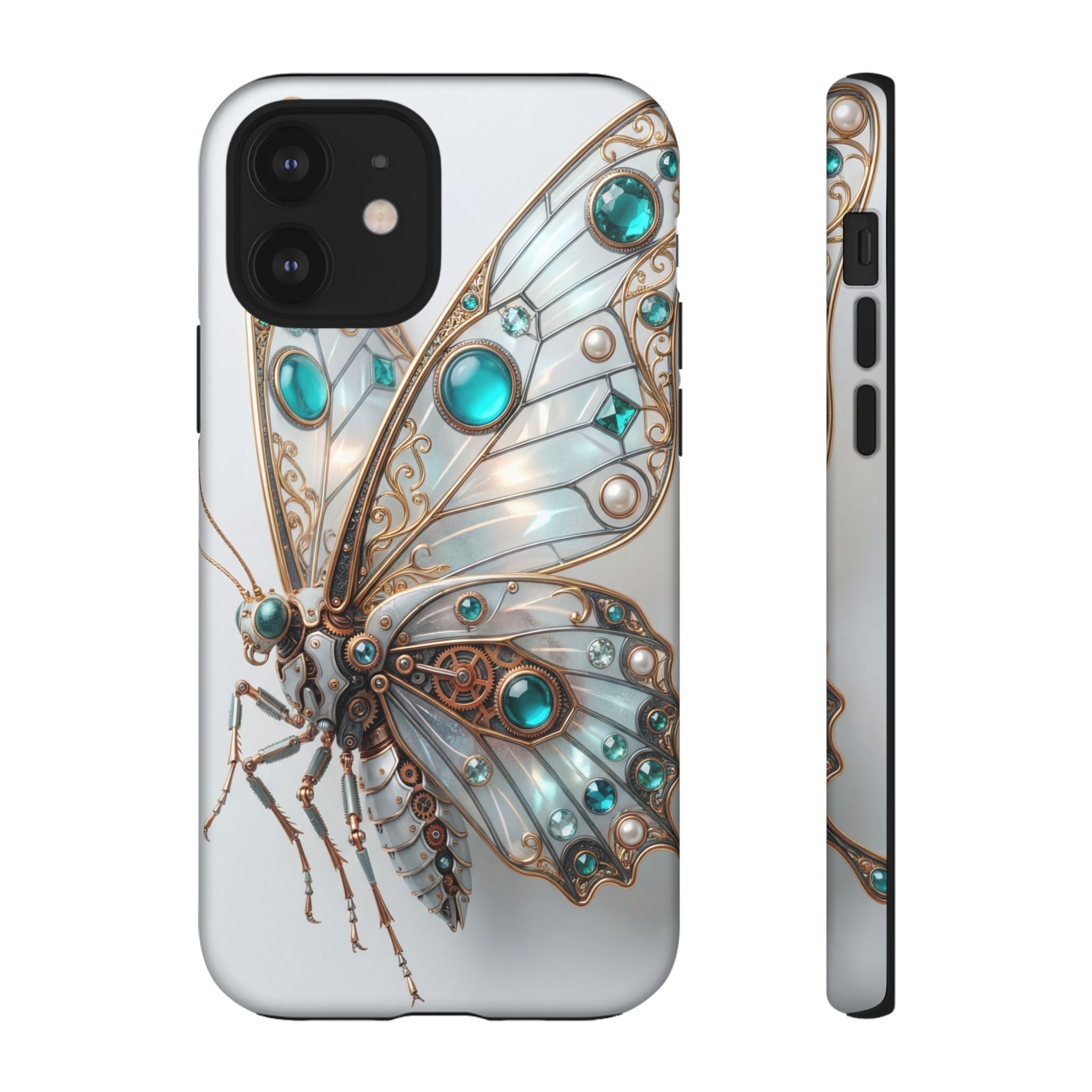Butterfly Gem Phone Case — Steampunk Teal Jewel iPhone Case
