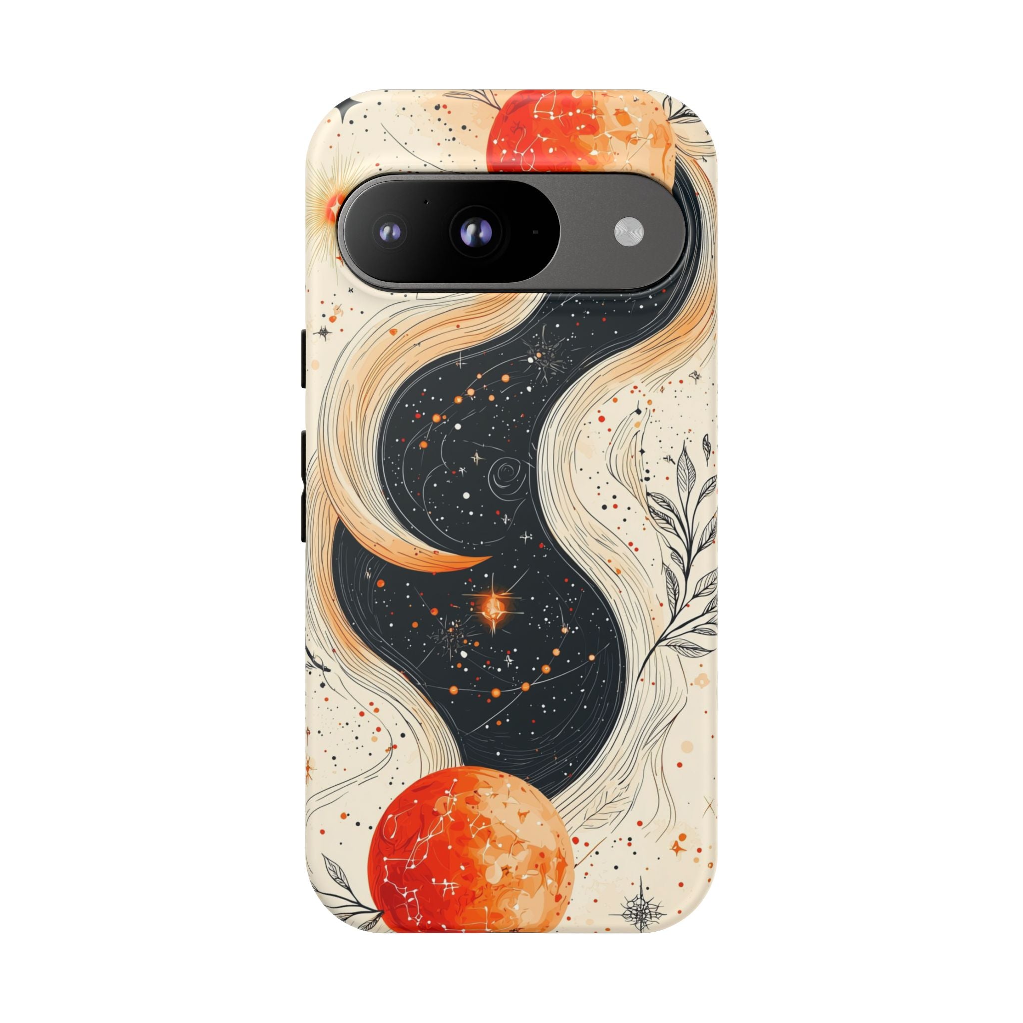 Astrology Galaxy Google Pixel Case | Red Moon Celestial