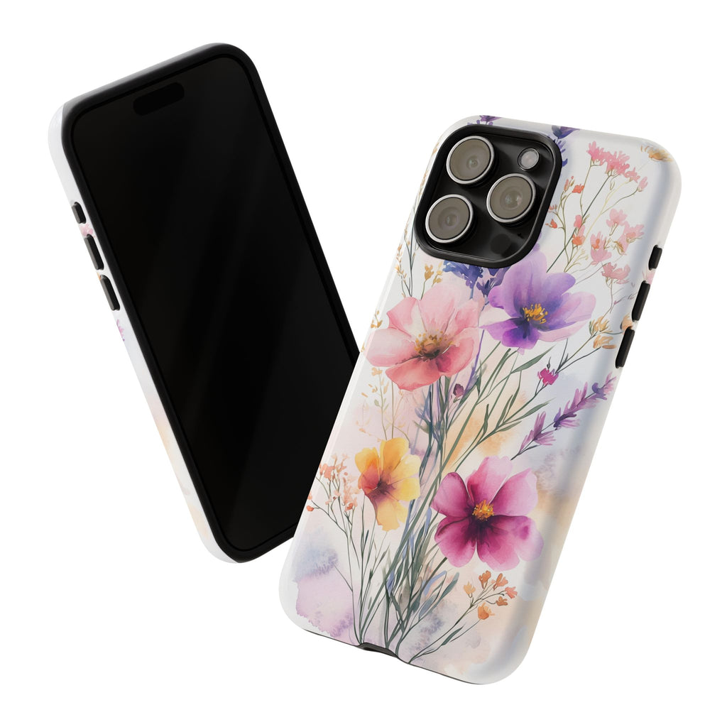 Floral Watercolour iPhone Case | Pastel Bouquet