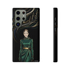 Elegante custodia per telefono Samsung Galaxy con donna della foresta
