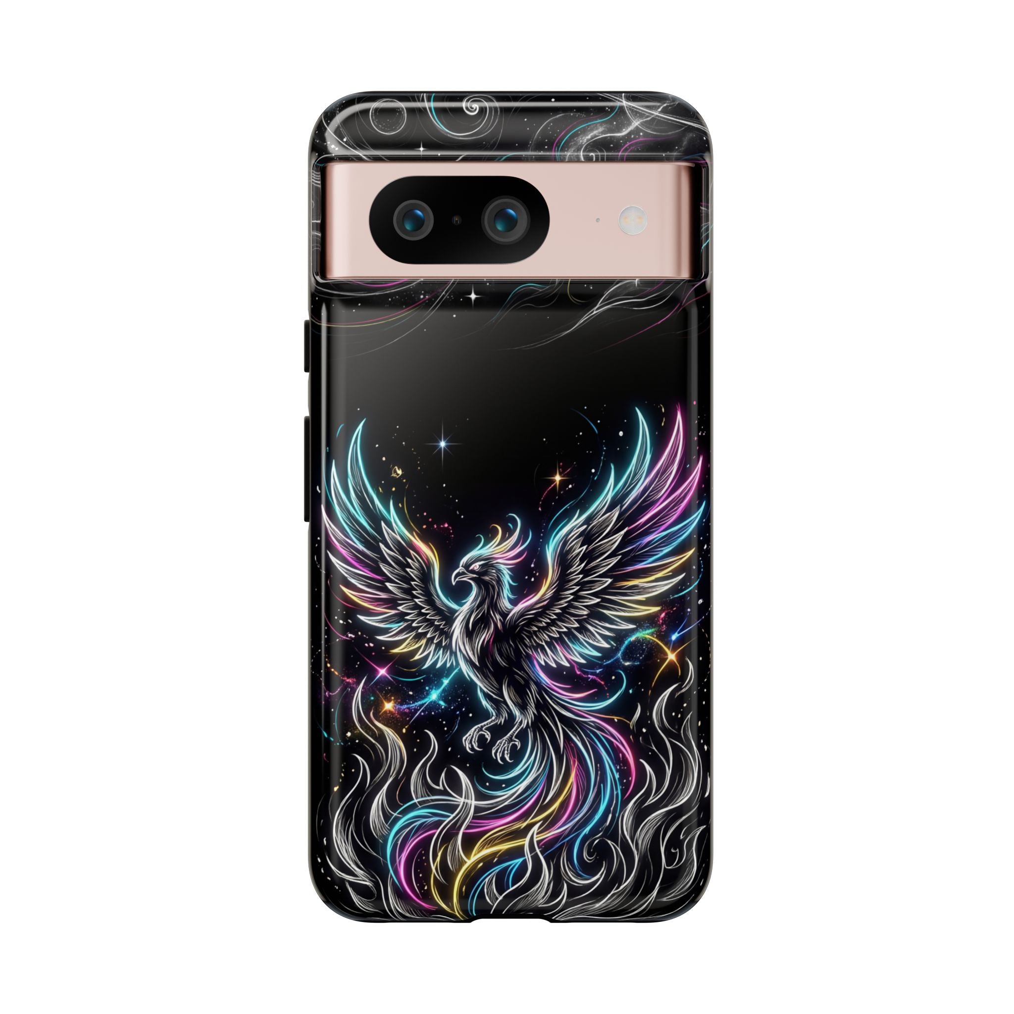 Colorful Neon Phoenix Tough Google Pixel Phone Case