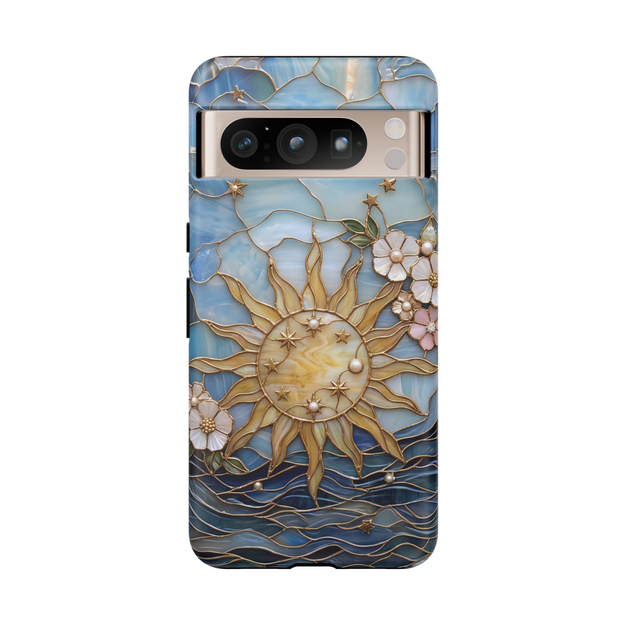 Stained Glass Floral Sun & Sea Tough Google Pixel Case