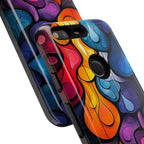 Abstract Colourful Drop Google Pixel Case — Vibrant Stained-Glass