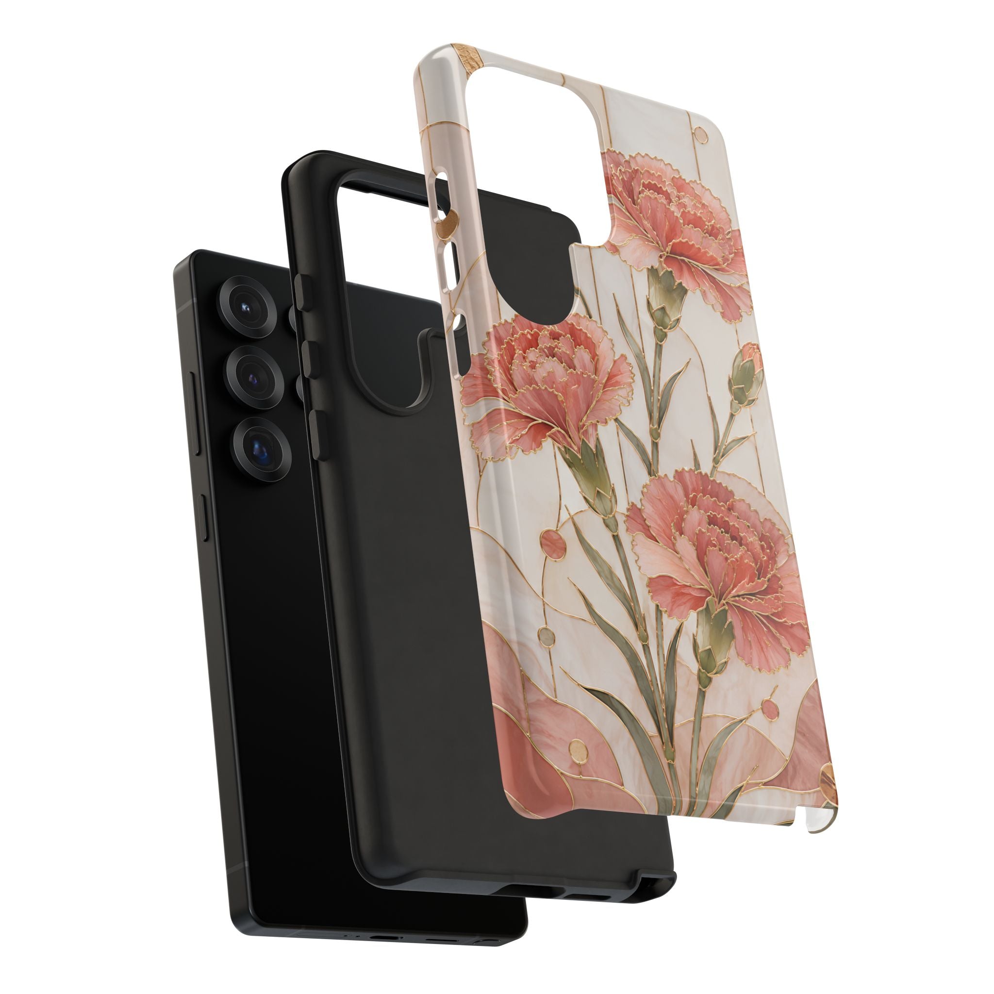 Carnation Samsung Galaxy Phone Case | Pink Floral Phone Case