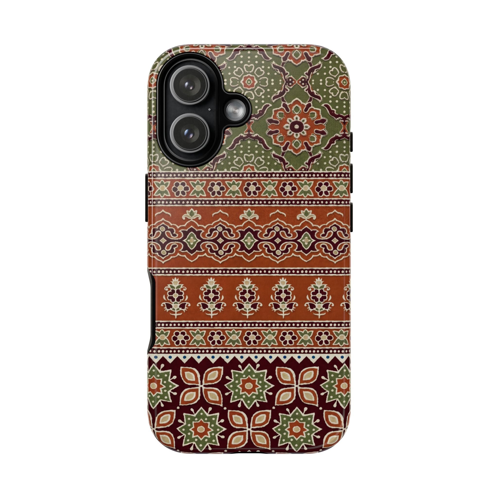 Batik Floral Protective iPhone Case