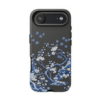Blue Floral Cherry Blossom Tough iPhone Case