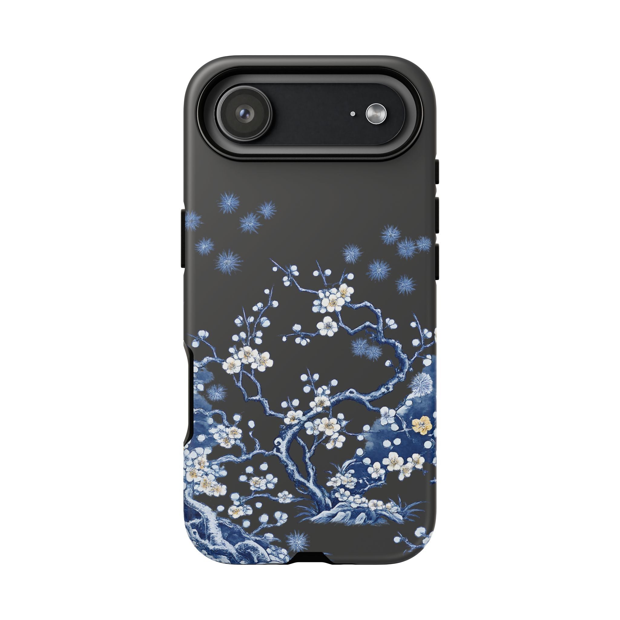 Blue Floral Cherry Blossom Tough iPhone Case