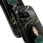 Custodia per Google Pixel Donna Elegante nella Foresta