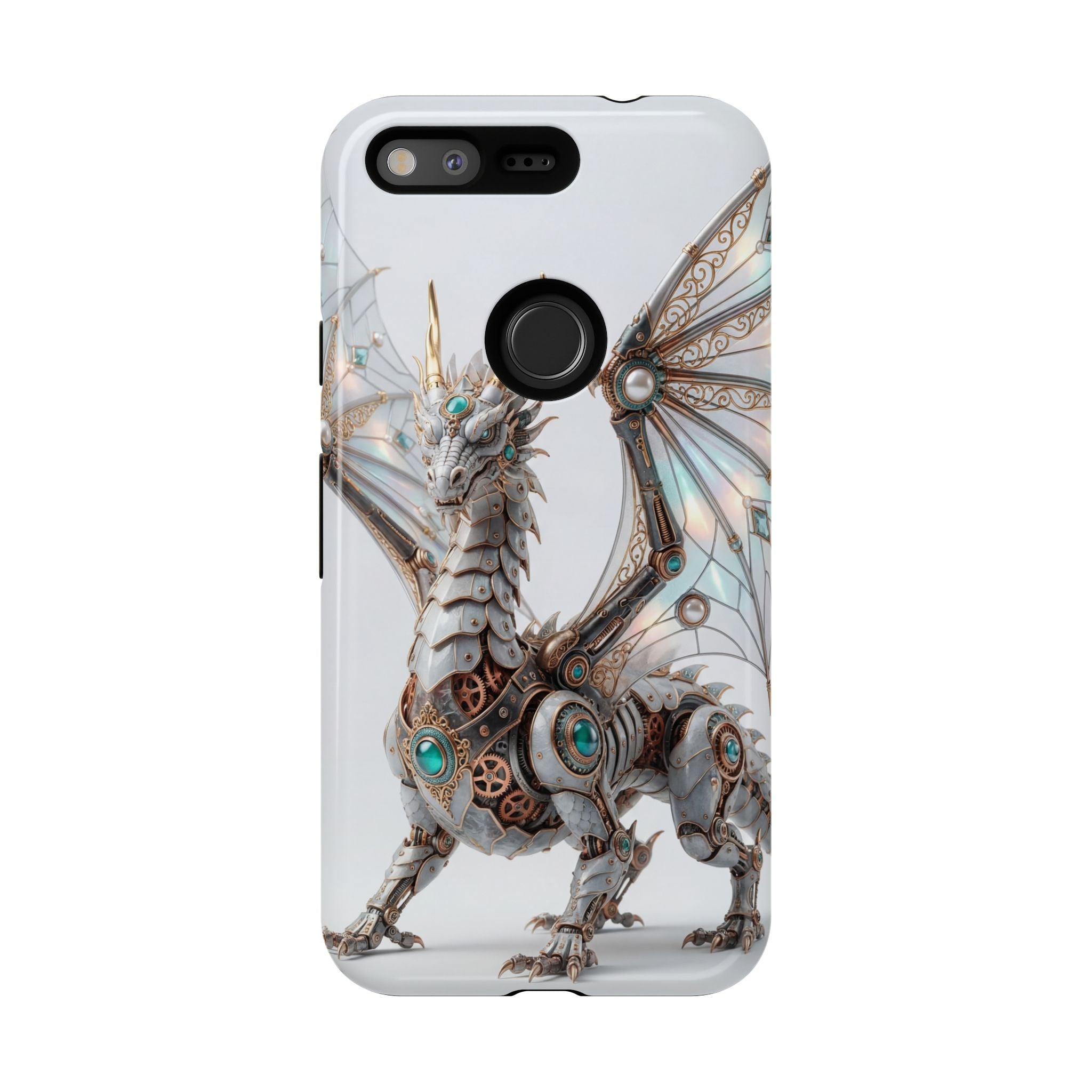 Steampunk Mechanical Dragon Google Pixel Case — Fantasy Armor Protective Cover
