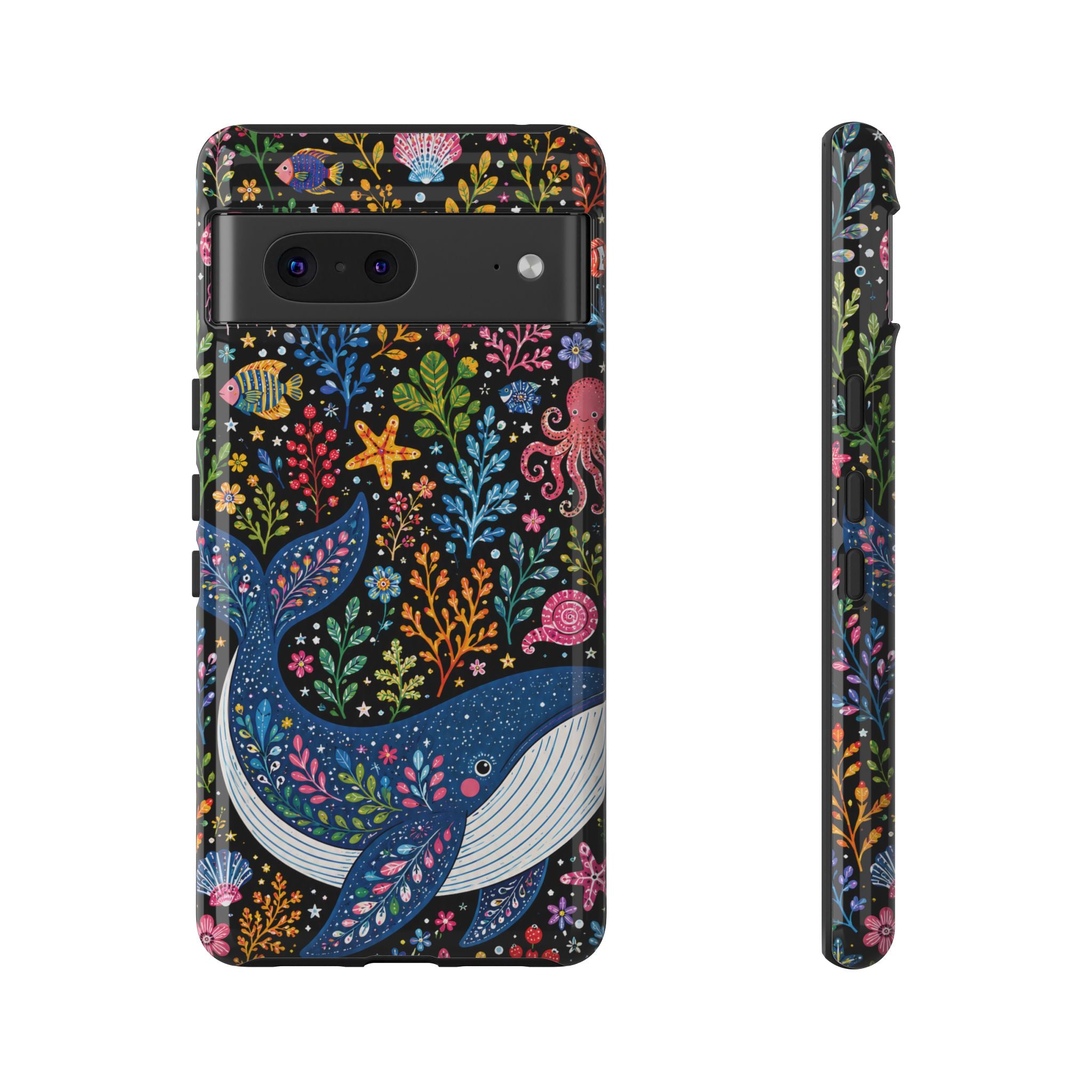 Whimsical Whale Tough Google Pixel Phone Case