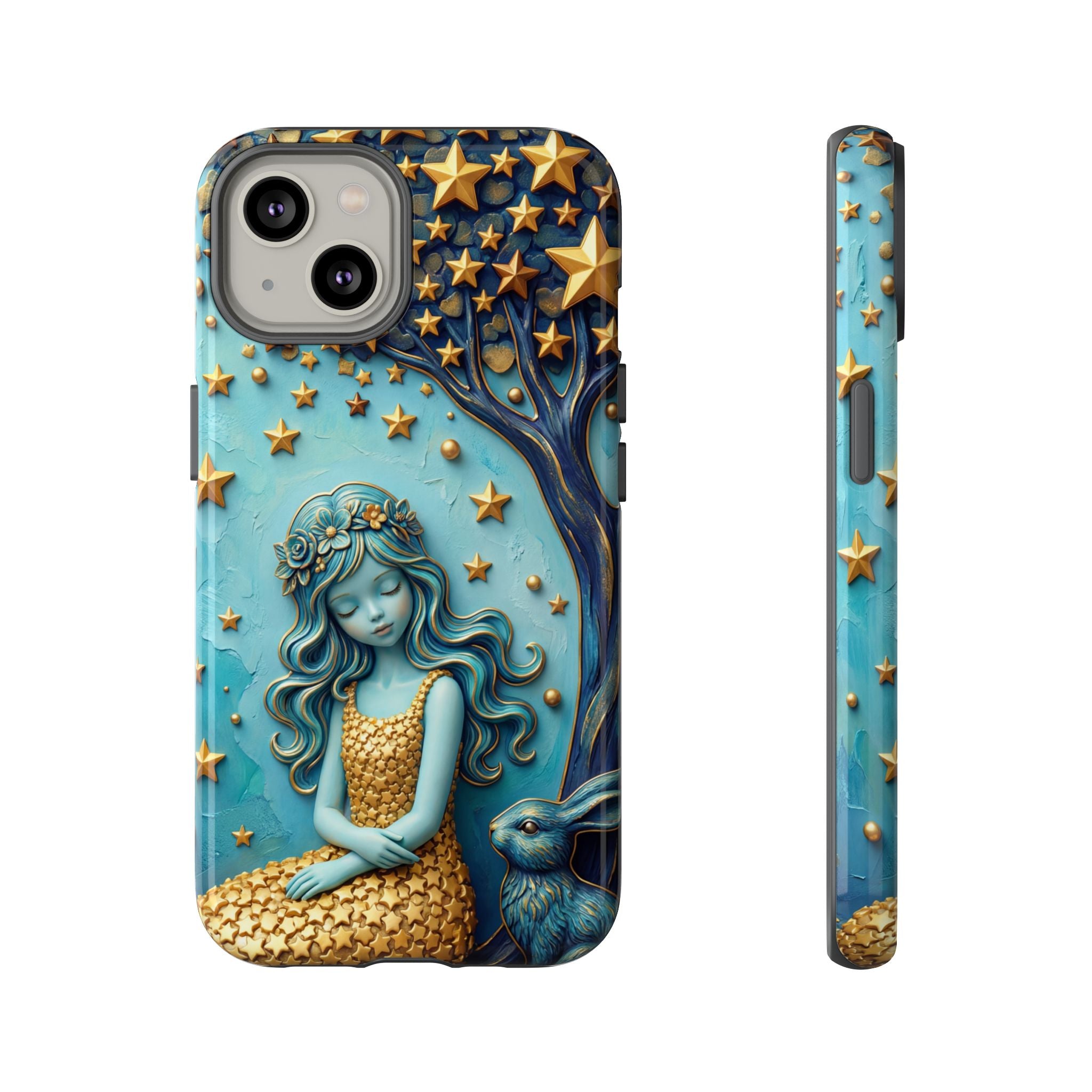 Dreamy Maiden & Star Tree iPhone Case