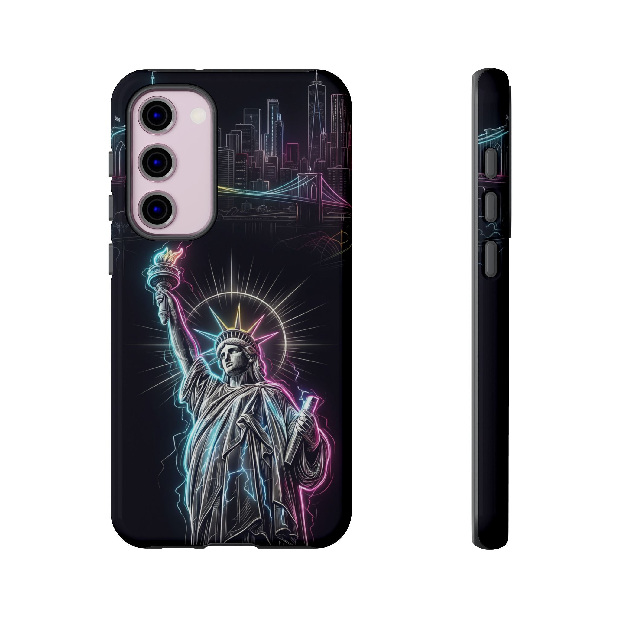 Neon Statue of Liberty Tough Samsung Galaxy Phone Case