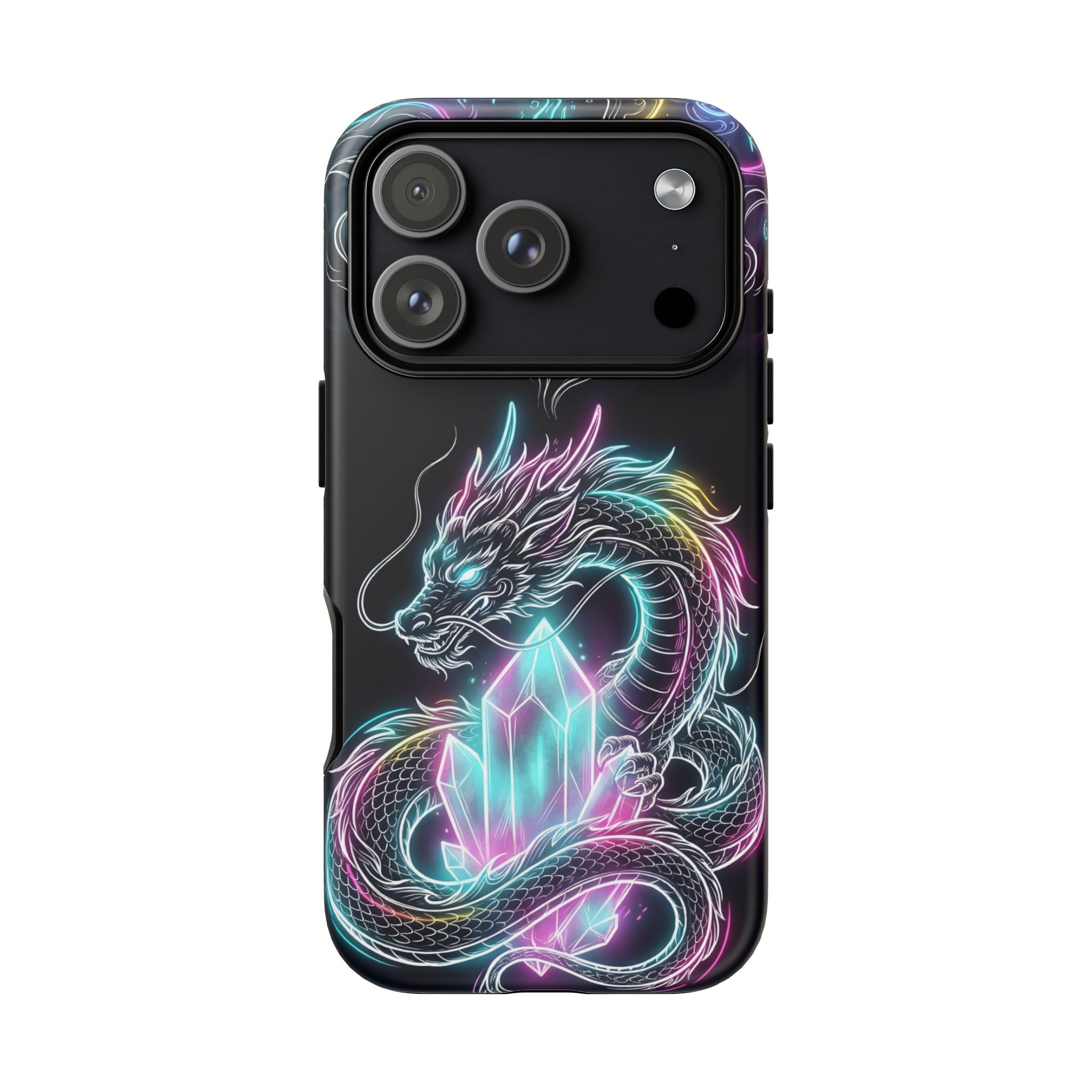 Neon Loong Crystal iPhone Case