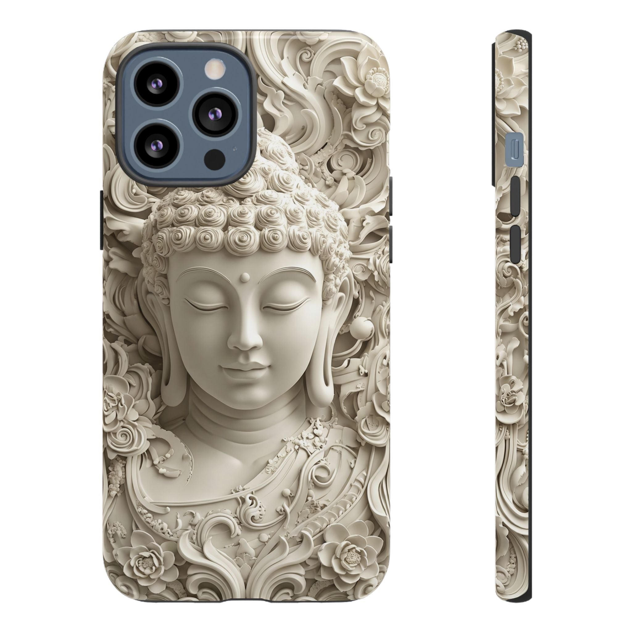 Buddha Relief iPhone Case — Serene Zen Protective Phone Cover