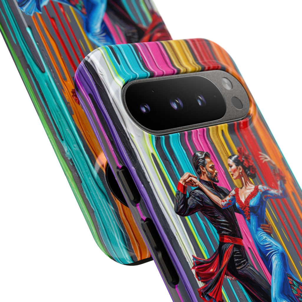 Colorful Tango Google Pixel Phone Case | Vibrant Dancing Couple Art Protection