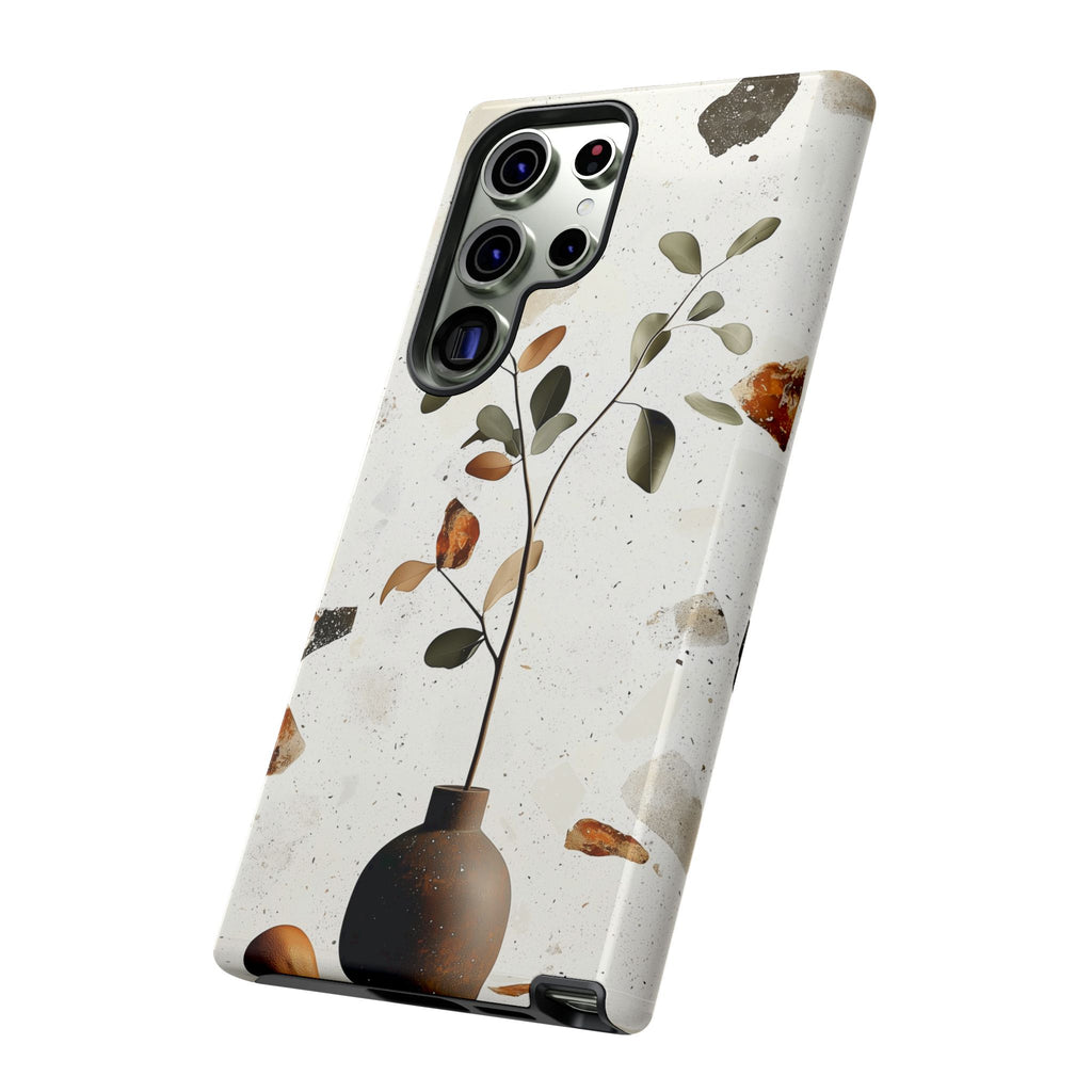 Floral Terrazzo Samsung Galaxy Case | Minimal Vase Botanical