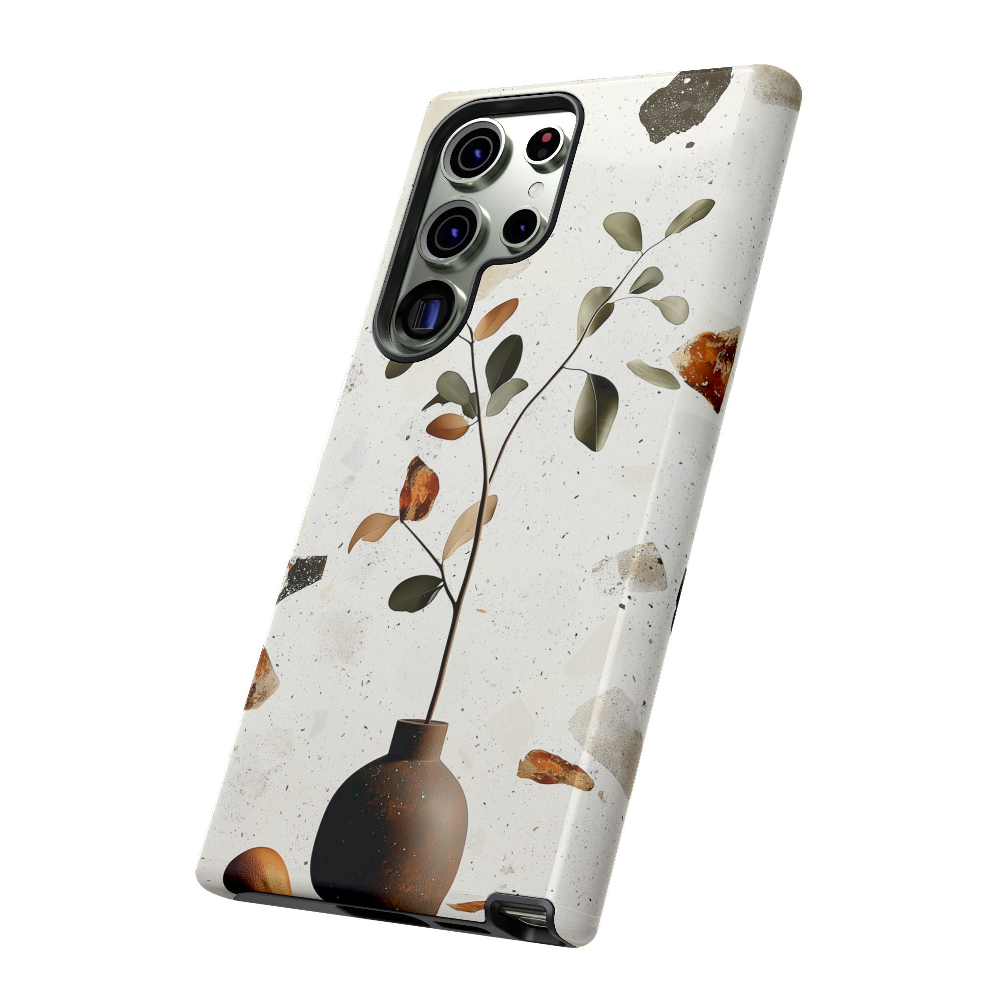 Floral Terrazzo Samsung Galaxy Case | Minimal Vase Botanical