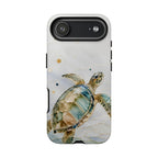 Sea Turtle Watercolor Phone Case — Ocean Animal Protective Tough Case