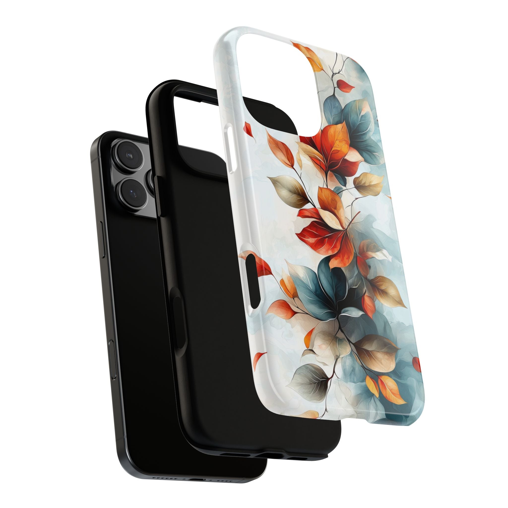 Floral Autumn Leaves Tough iPhone Case