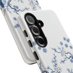 Vintage Blue White Porcelain Samsung Galaxy Phone Case | Chinoiserie Floral Tough Cover